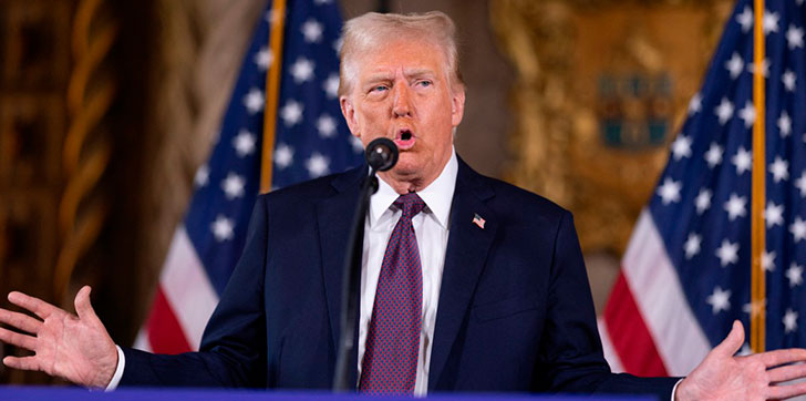 Presidente Donald Trump aplica aranceles a bienes de México, China y Canadá