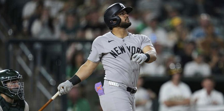 Jasson Domínguez conecta 3 cuadrangulares y remolca 7 en victoria de Yankees