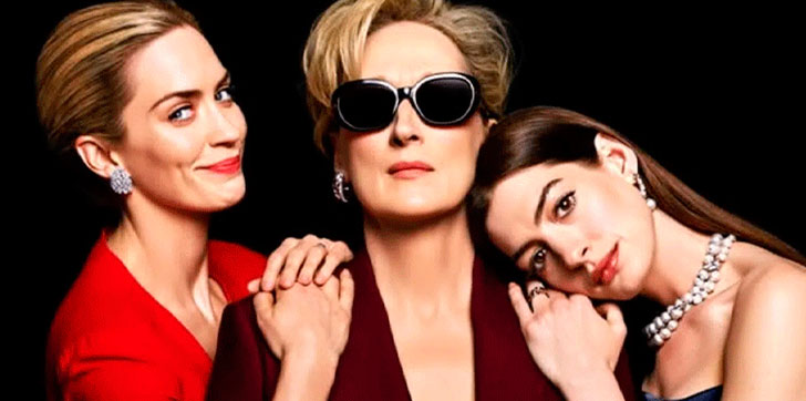 Streep, Hathaway y Blunt se reúnen para la esperada secuela de ‘El diablo viste de Prada’