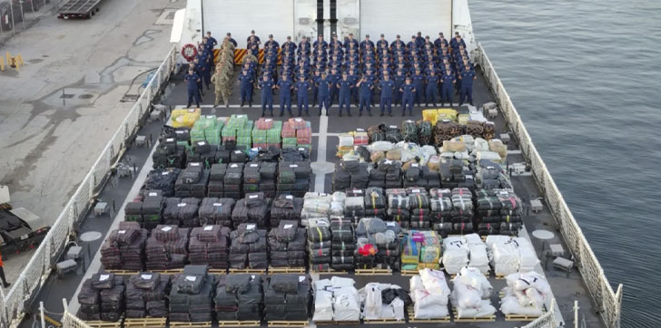 EE.UU. incauta la mayor cantidad de droga frente a la costa de Venezuela