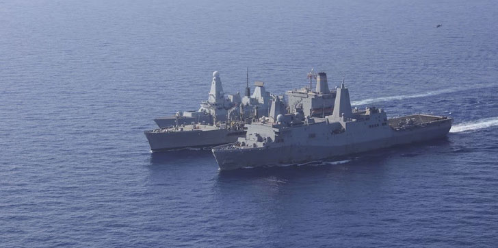 EE. UU. advierte a Venezuela tras acercamiento de aeronaves militares a buque naval
