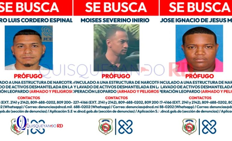 Vinculados al caso Leopardo son buscados tras alerta de captura