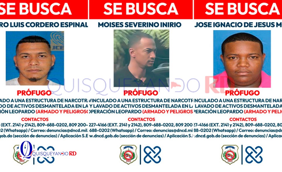 Vinculados al caso Leopardo son buscados tras alerta de captura