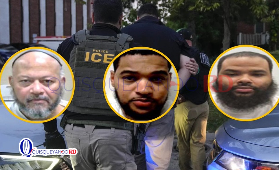 Autoridades de EE.UU. arrestan a tres dominicanos señalados entre los 15 peores criminales inmigrantes arrestados por ICE