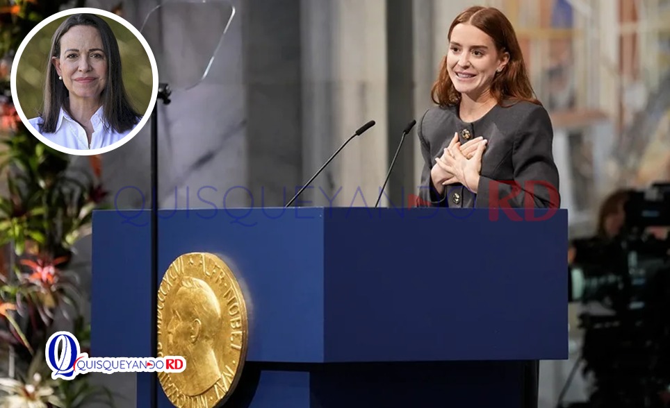 Nobel de la Paz para María Corina Machado es recibido por su hija