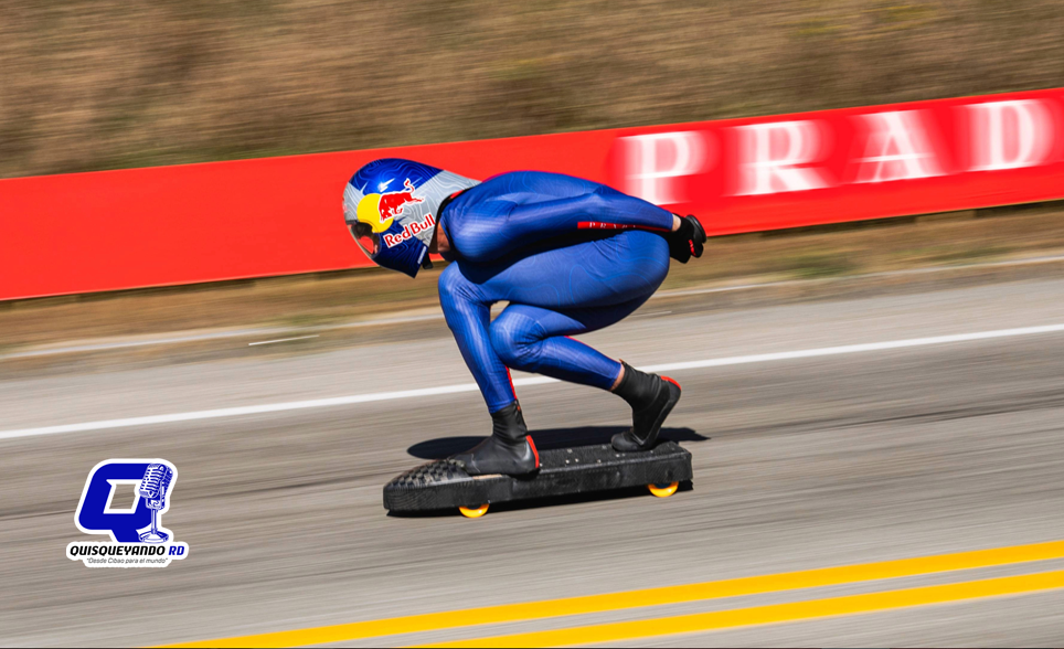 ¡A 151 km/h sobre una patineta! Diego Poncelet conquista un impresionante Récord Guinness