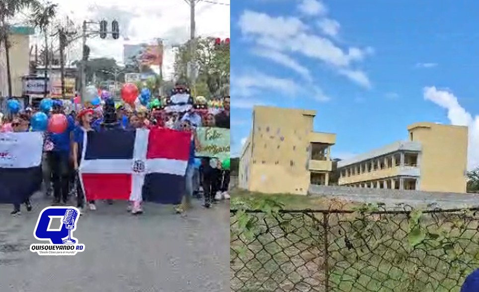 ADP celebra cumpleaños simbólico en escuela Los Balbi de Madeja exigen terminación de 26 aulas