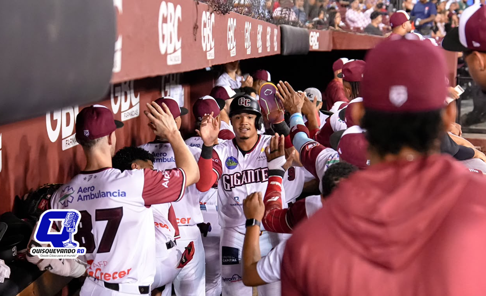 Con victoria 5-1 sobre el Licey, Gigantes dejan atrás cuatro derrotas consecutivas