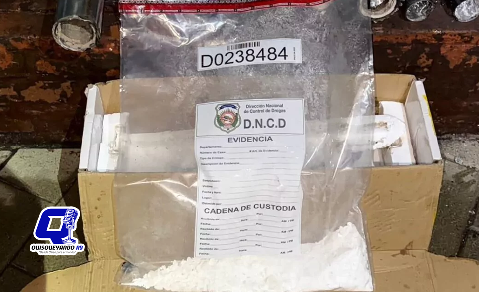 DNCD detecta cargamento de cocaína escondido en una pieza automotriz con destino a Canadá