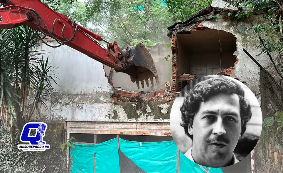 Demuelen propiedad de Pablo Escobar en Medellín, relacionada con prácticas satánicas