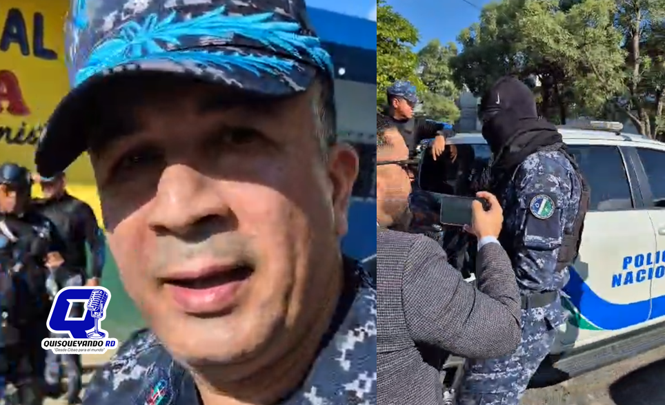 General de SFM Orinson Olivence Minaya se rehúsa hablar con la prensa en medio de huelga