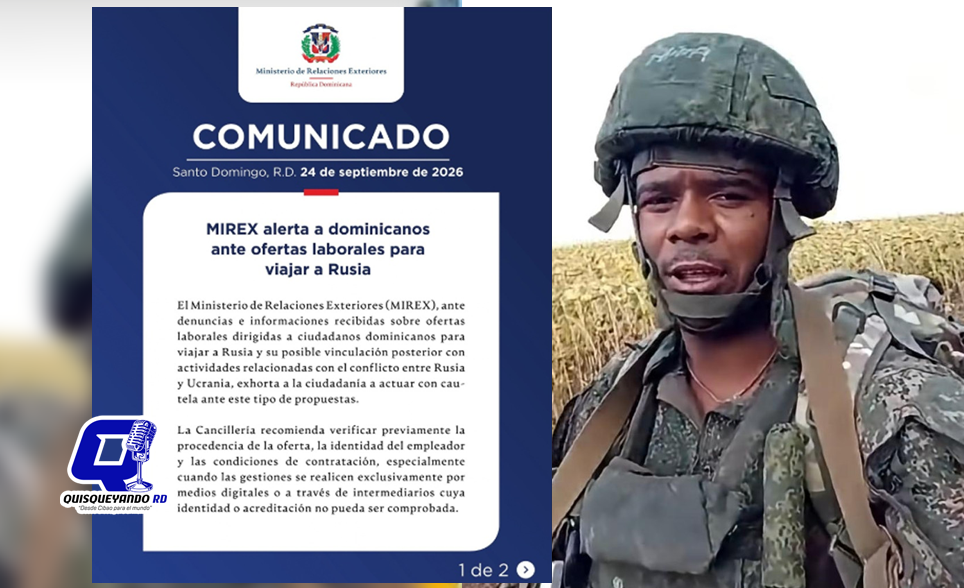 RD alerta sobre falsas ofertas laborales en Rusia que podrían terminar en la guerra de Ucrania