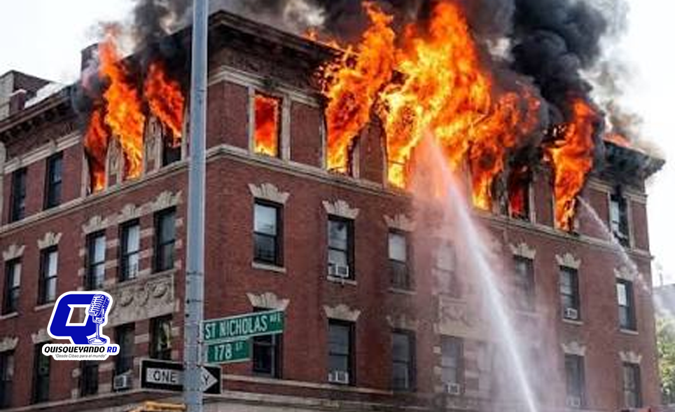¡Alerta en el Alto Manhattan! incendio desata momentos de tensión